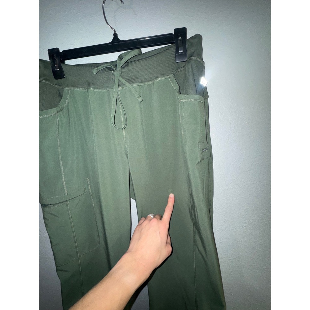 Cherokee Infinity Women's 4-Pocket STRETCH Drawstring Scrub Pants Large Petite - Picture 4 of 7